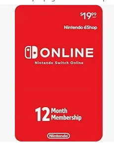 Nintendo Switch Online — 12 mois