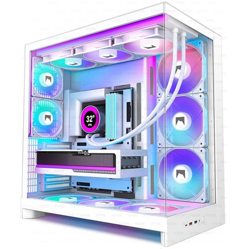 PC case ATX white HYXN H2